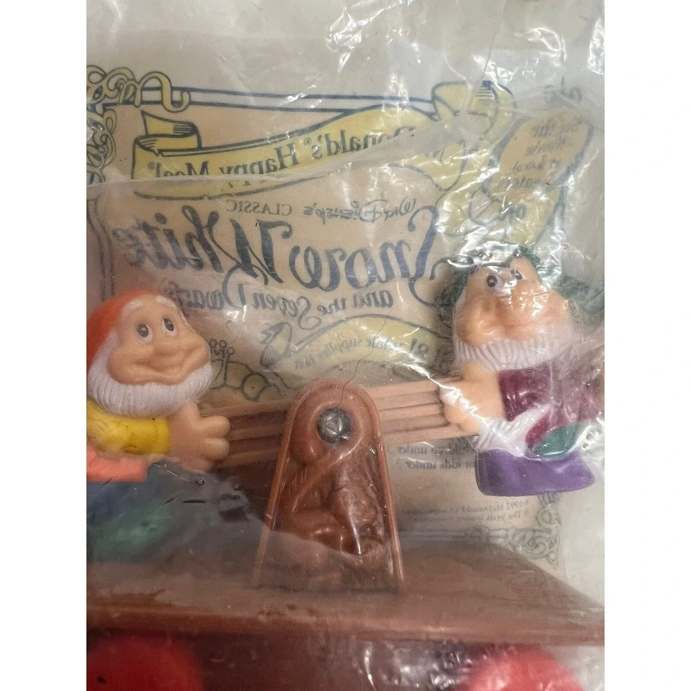 1992 McDonald's Snow White Happy‎ Meal Toy Lot 7 Set Sealed